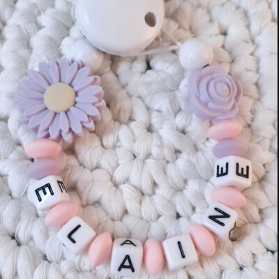 💜Schnullerkette "ELAINE"🌺💜