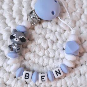 🦝 Schnullerkette "BEN"🩵🦝