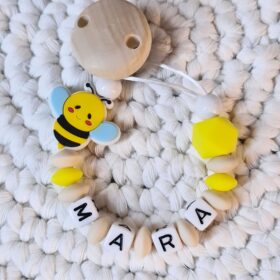 💛Schnullerkette "MARA" 🐝💛