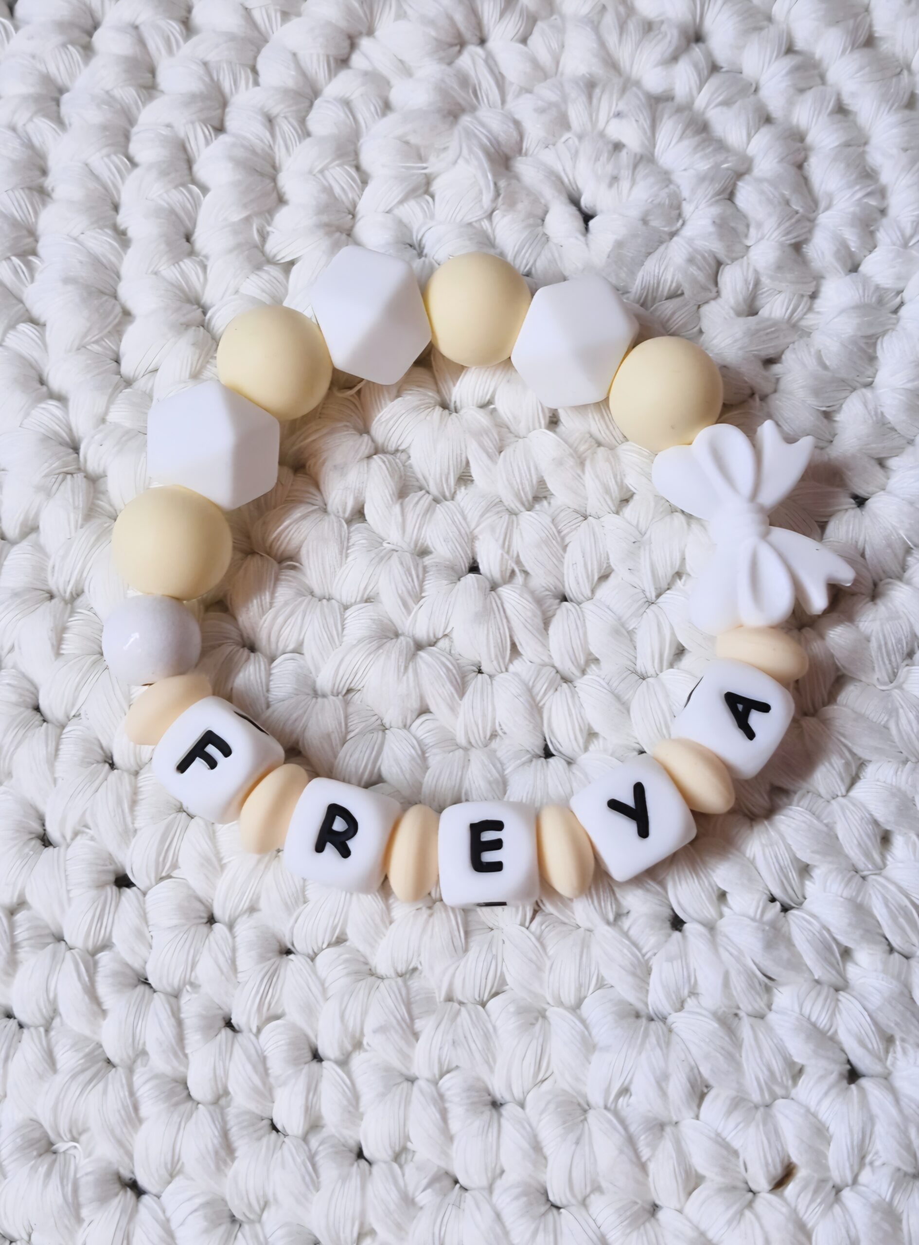 💛Greifring / Beißring "FREYA" 💛🎀