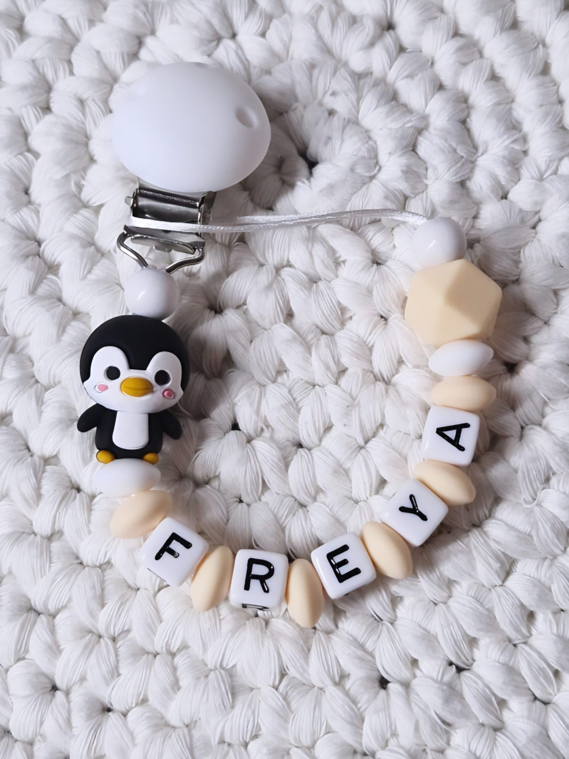 🐧Schnullerkette "FREYA" 💛🐧