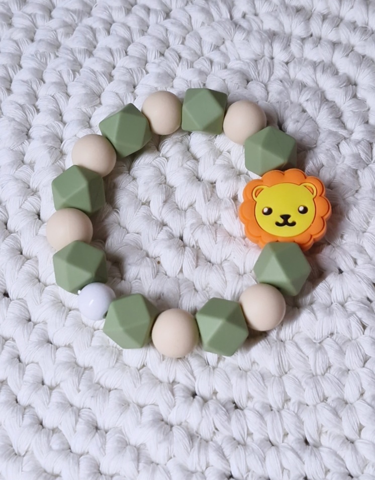 💚Greifring / Beißring "LÖWE" 💚🦁