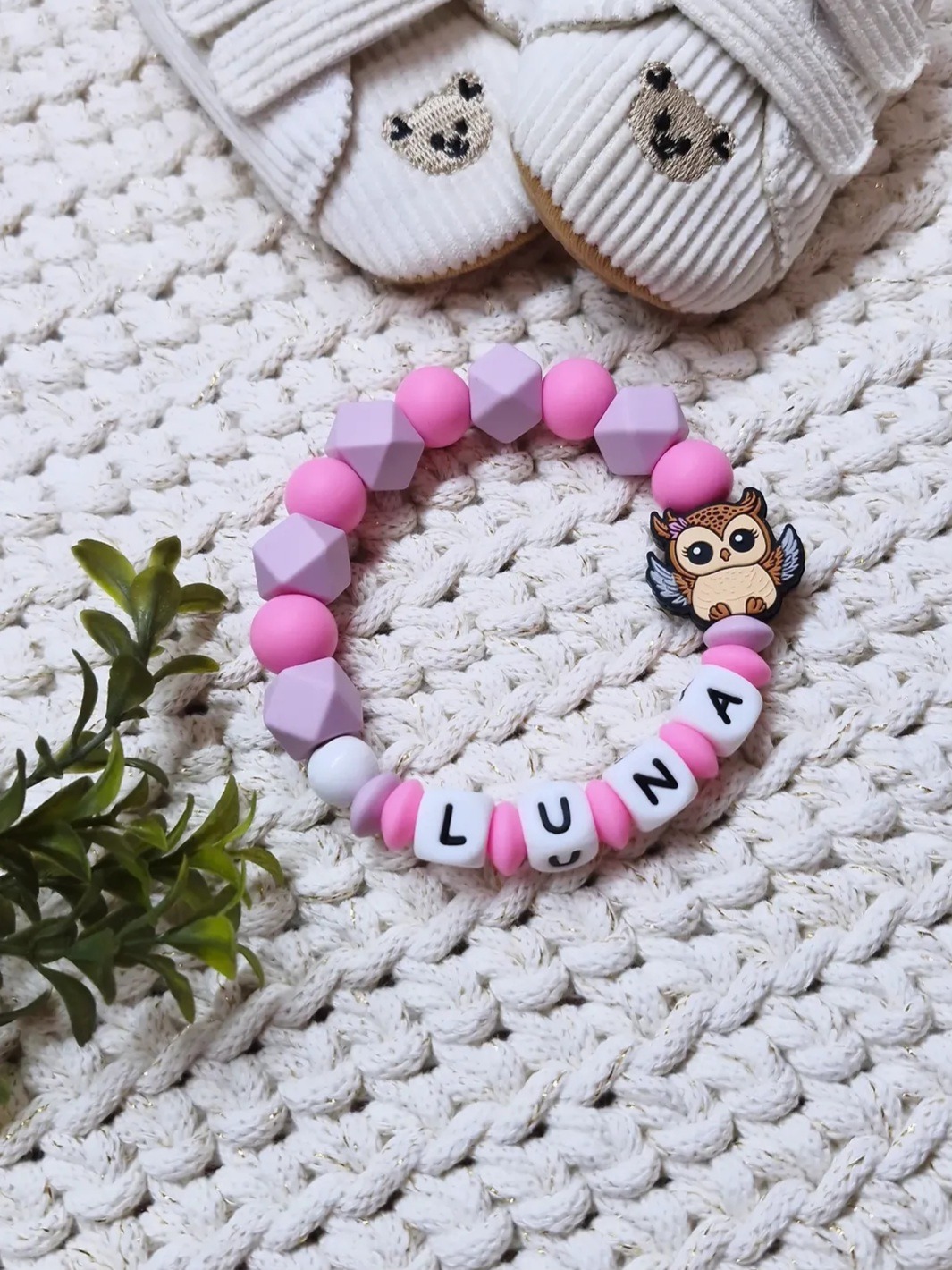 💗Greifring / Beißring "LUNA" 🦉💗