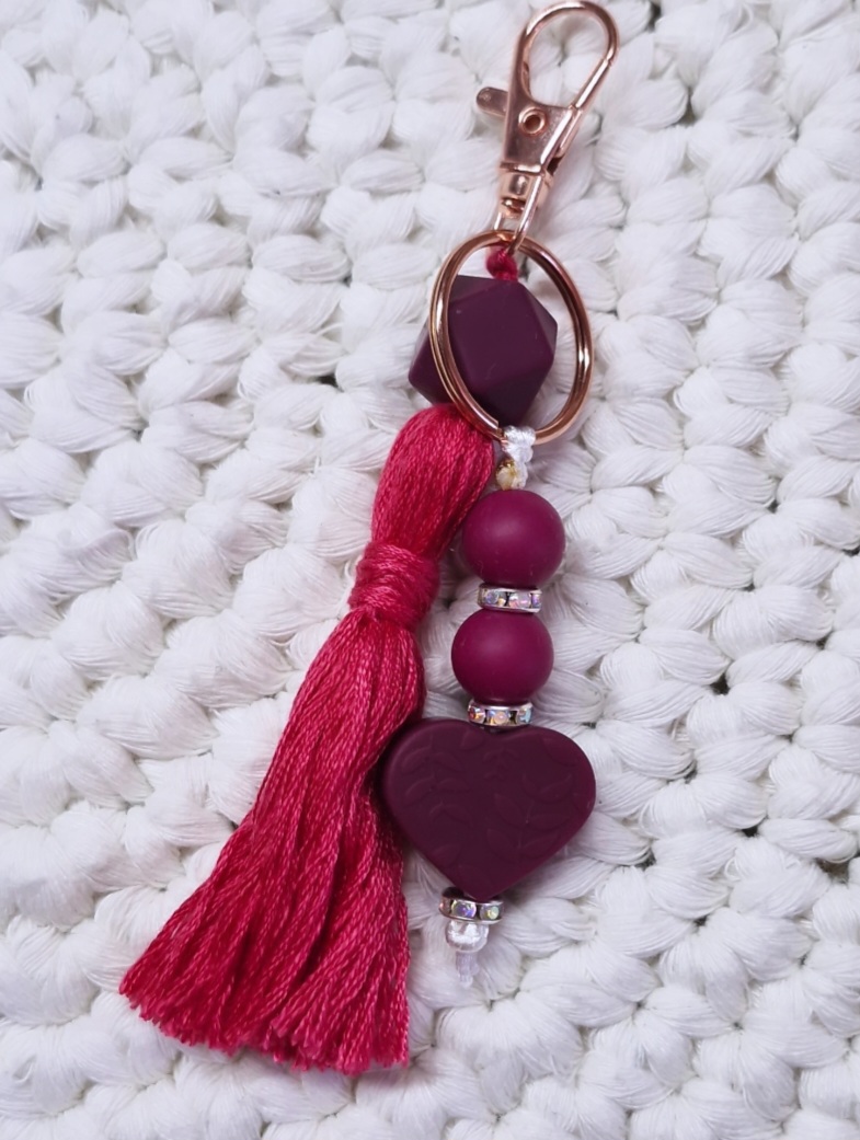 🎀Schlüsselanhänger mit Quaste💗 – Bild 2