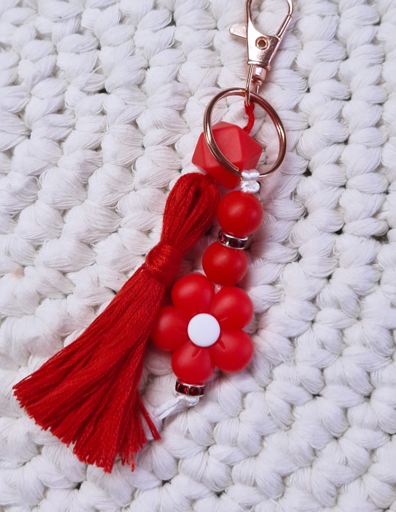 🎀Schlüsselanhänger mit Quaste💗 – Bild 4