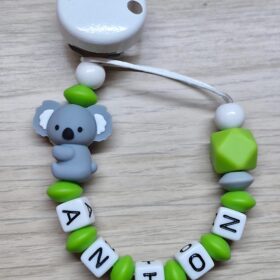 🐨Schnullerkette "ANTON" 💚