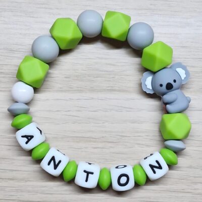 💚Greifring / Beißring "ANTON" 🐨💚
