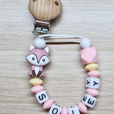 🩷Schnullerkette "SOLEY" 🦊