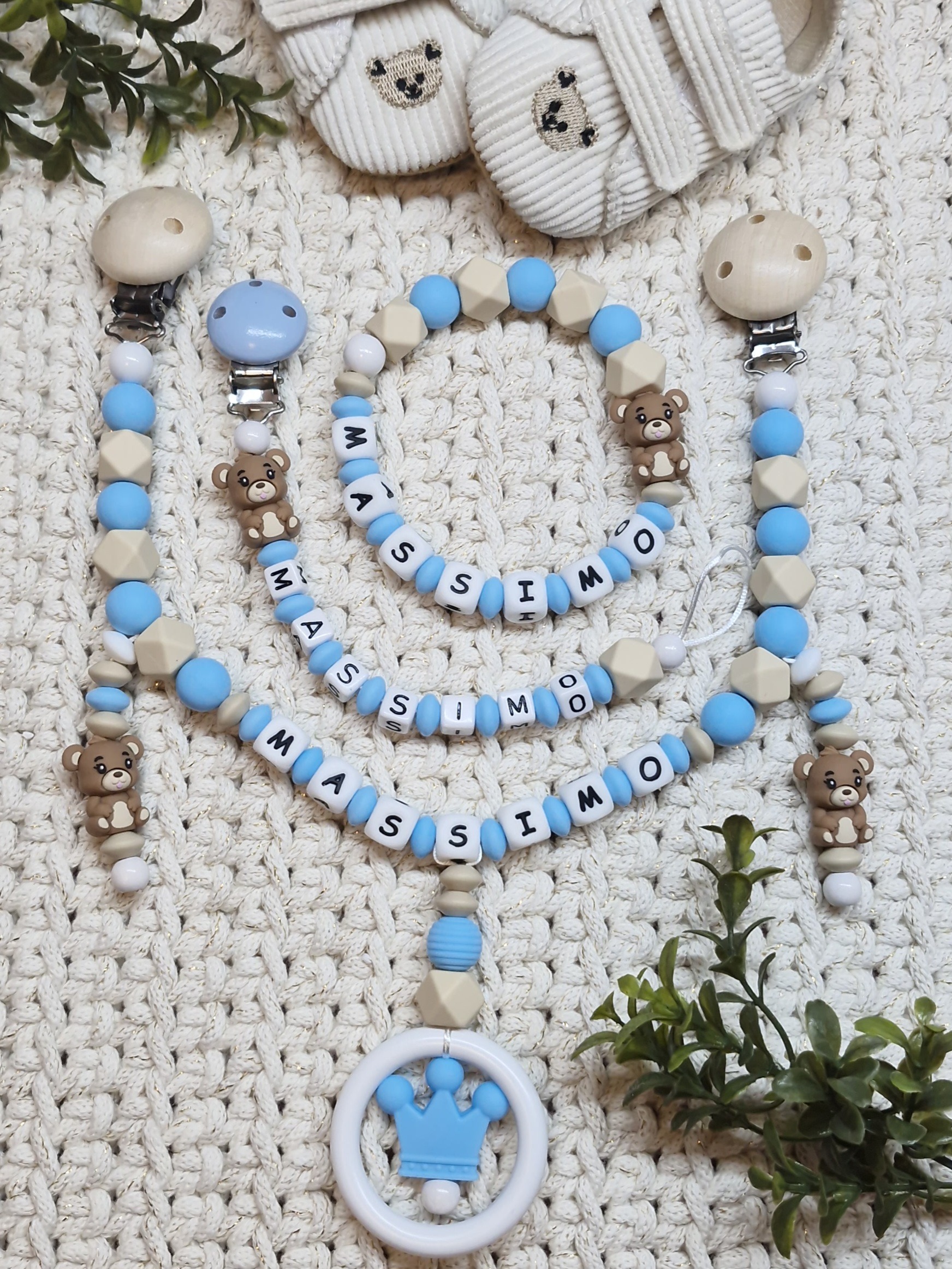 👑🧸 3er-Komplettset "MASSIMO" 🧸👑