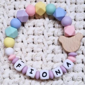 🧸Greifring / Beißring "FIONA" 🌈🧸