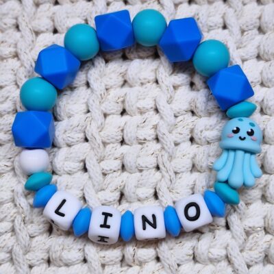 🪼 Greifring / Beißring "LINO" 🩵🪼