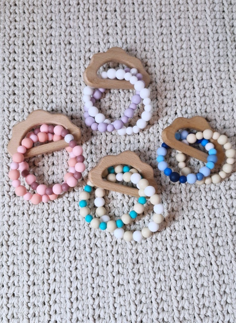 ⛅Holz-Silikon Greifringe 🌈🌳