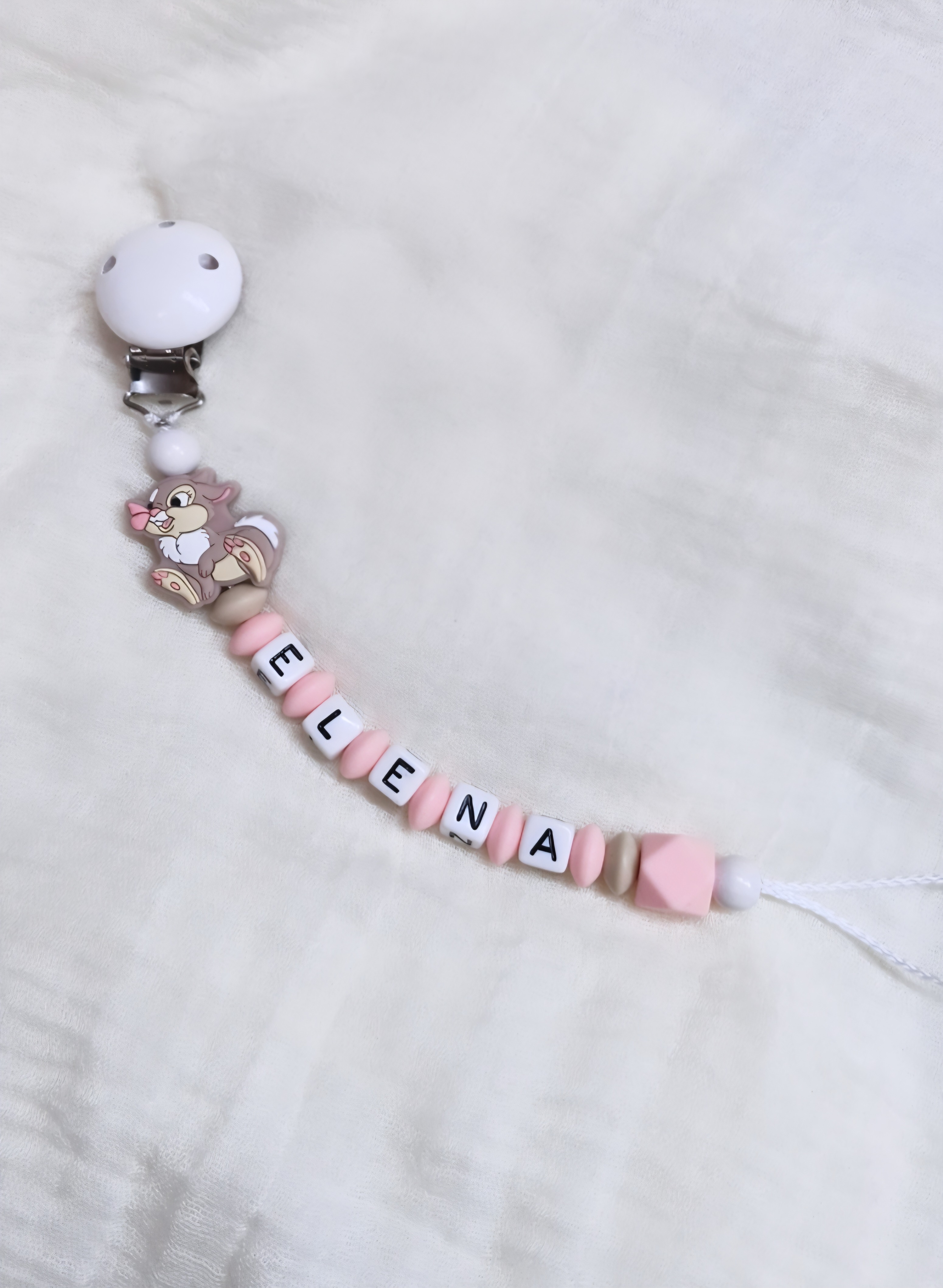 🌺Schnullerkette "ELENA" 🐇🌺