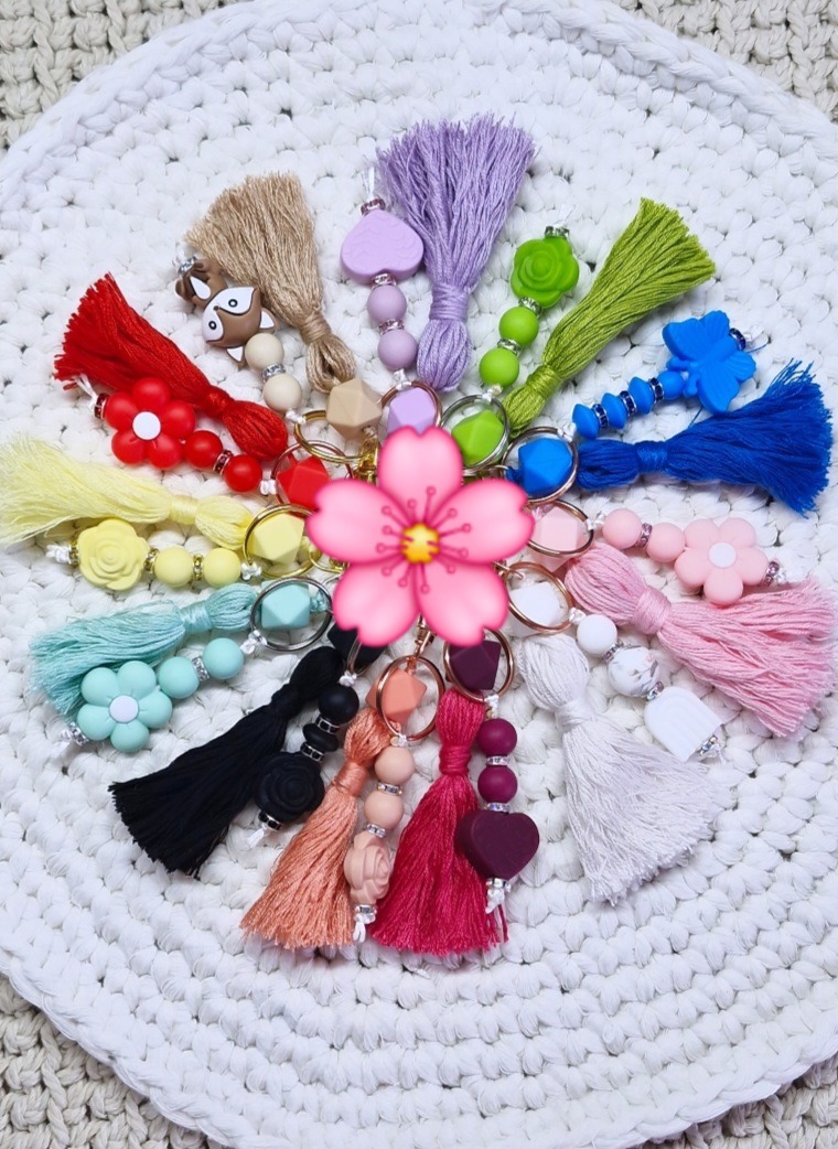 🎀Schlüsselanhänger mit Quaste💗