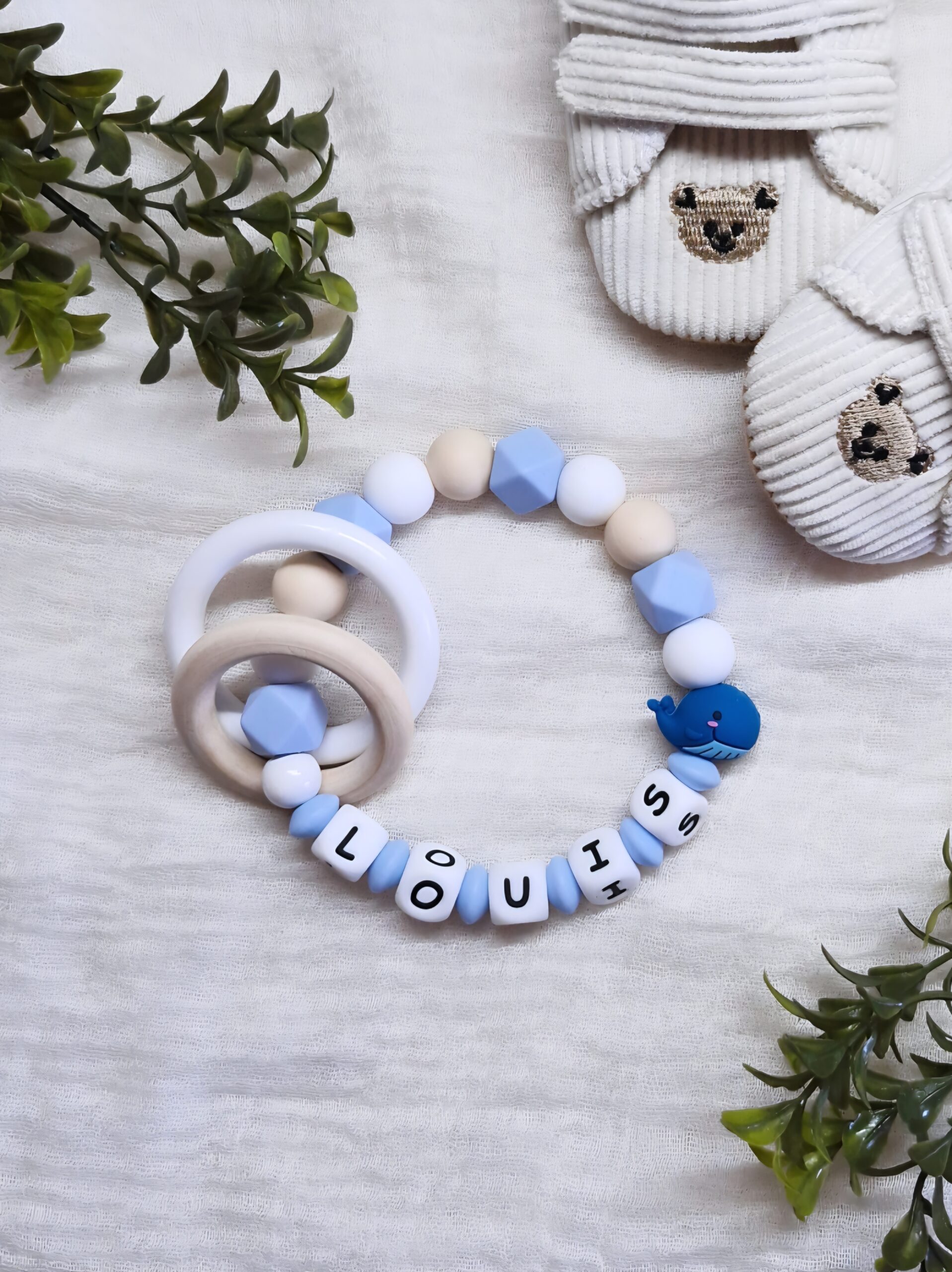🐳Beißring /Greifring "LOUIS" 🐳🩵