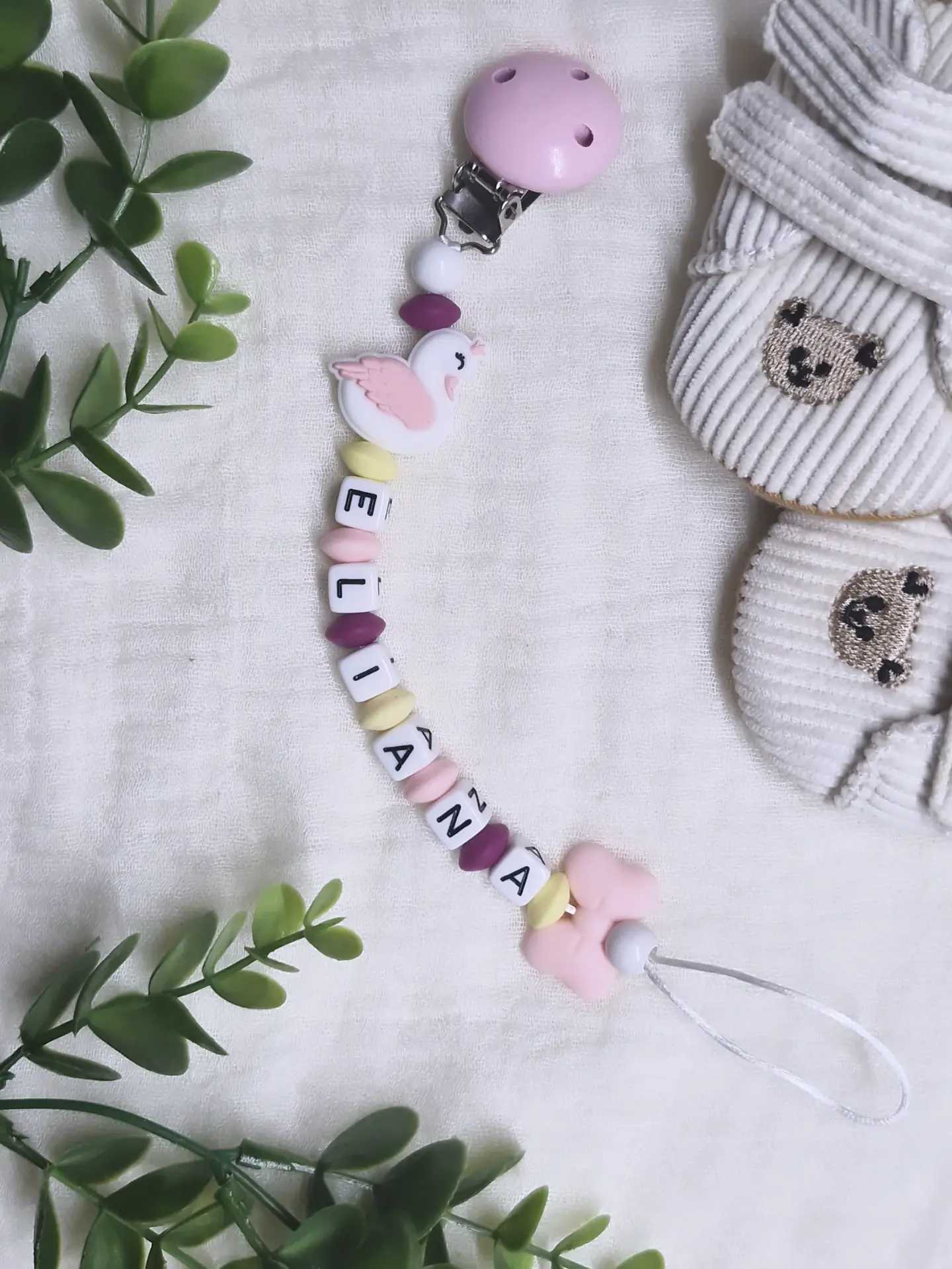 💗Schnullerkette "ELIANA" 💗🎀