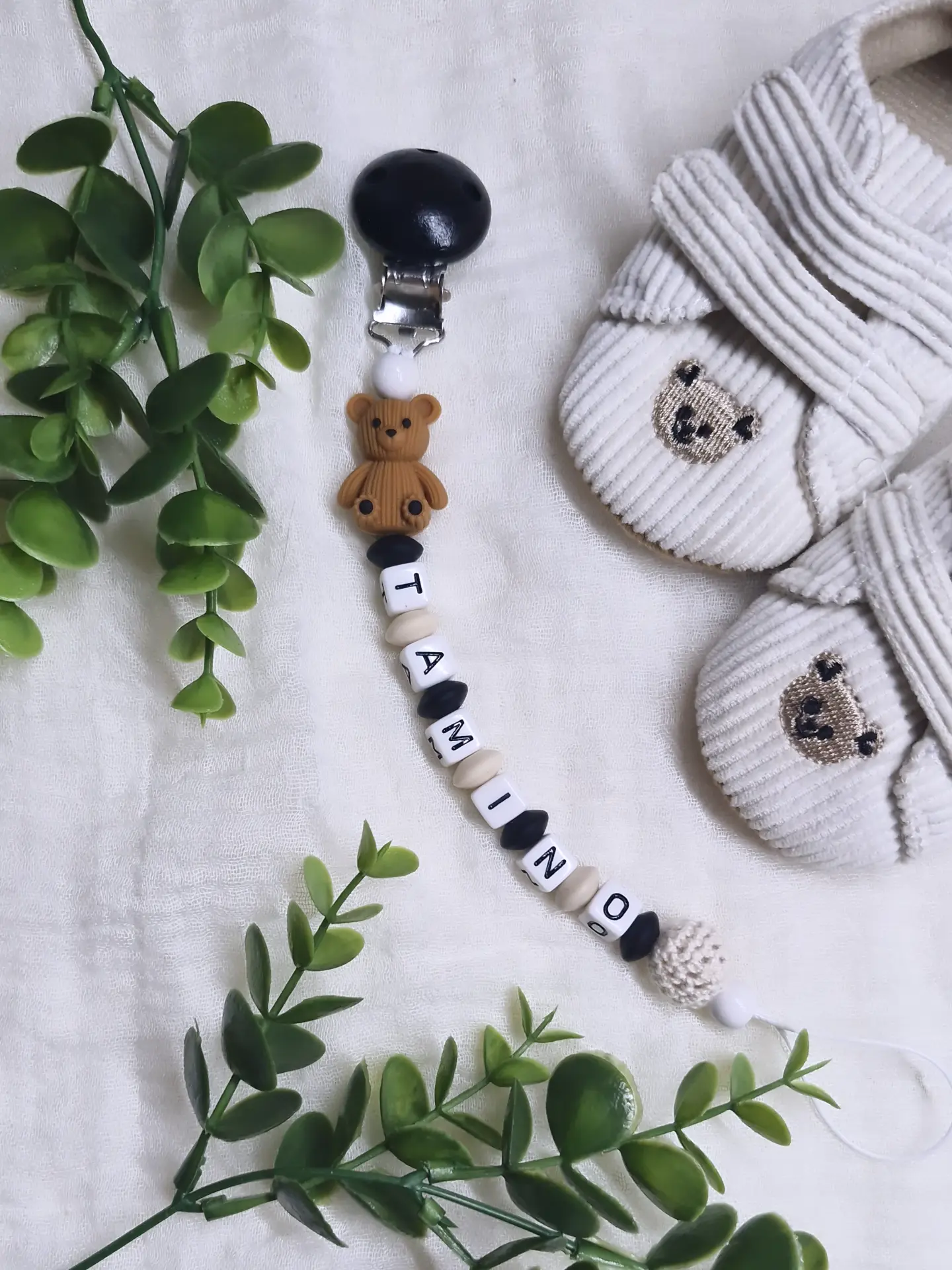 🖤Schnullerkette "TAMINO" 🧸