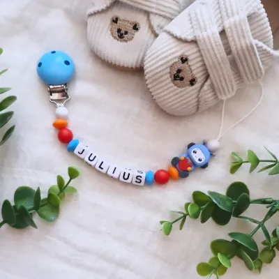 💙Schnullerkette "JULIUS" 🧡
