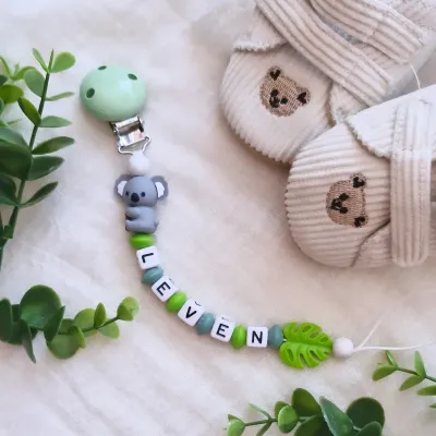 🍃Schnullerkette "LEVEN" 🐨