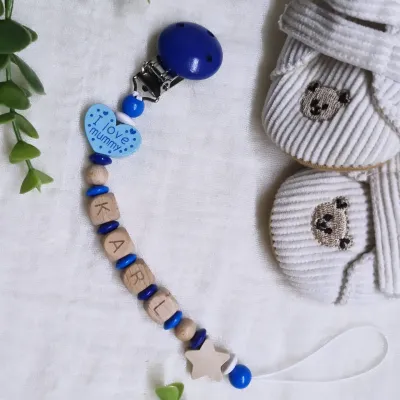 Schnullerkette "KARL" 💙