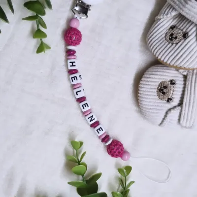 Schnullerkette "HELENE" 🌸